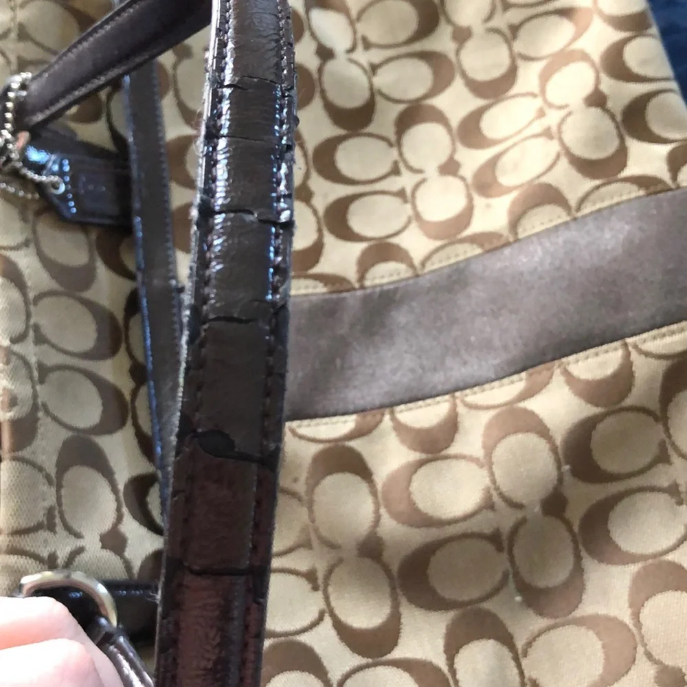 COACH Classic Brown Canvas‎ Handbag Grandmacore